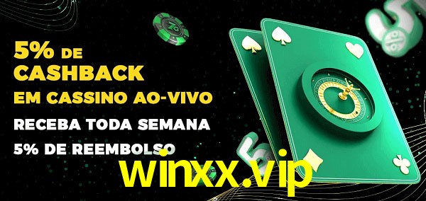 Promoções do cassino ao Vivo winxx.vip